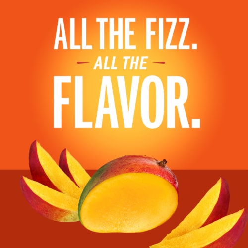 IZZE No Sugar Added Mango Sparkling Juice Beverage Blend Perspective: back