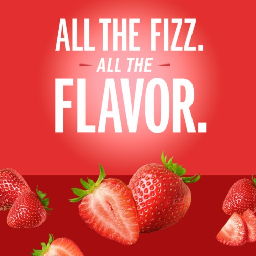 IZZE No Sugar Added Strawberry Sparkling Juice Beverage Blend Perspective: back
