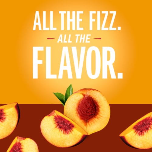 IZZE No Sugar Added Peach Sparkling Juice Beverage Blend Perspective: back