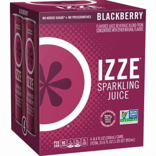 Izze® Blackberry Sparkling Juice Beverage Perspective: back