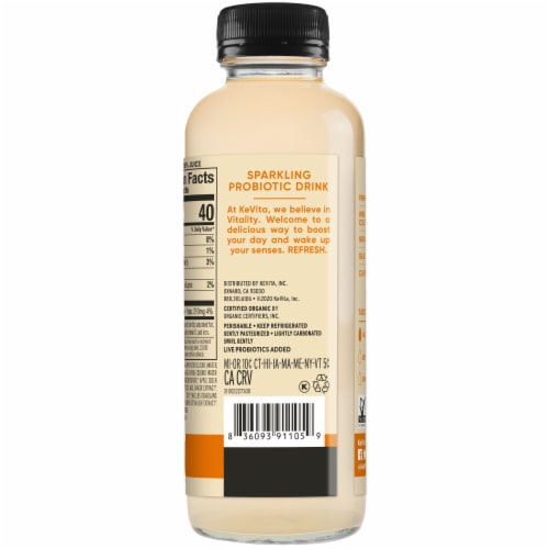 KeVita® Ginger Colada Sparkling Probiotic Drink Perspective: back