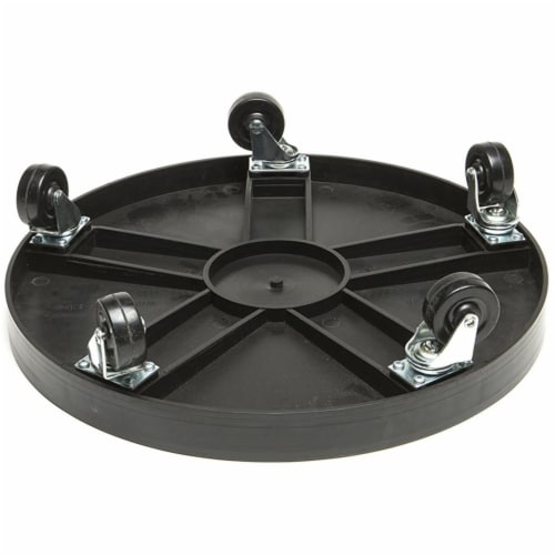 DeVault Enterprises DEV3000BNH 16 in. Plant Stand Dolly Set, Black Perspective: back
