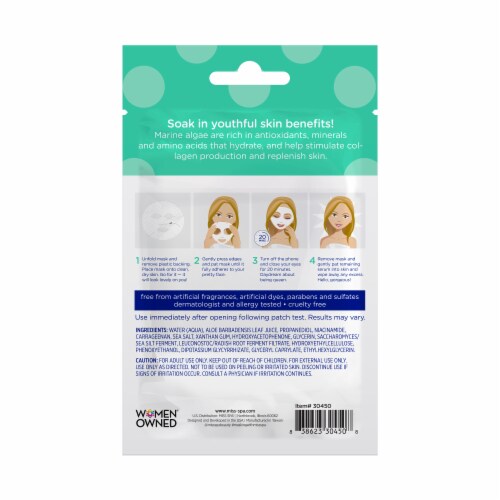 Miss Spa Sea Algae Replenishing Sheet Mask Perspective: back