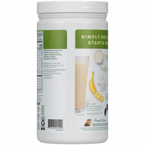 Vega Protein Made Simple Vanilla Drink Mix Perspective: back