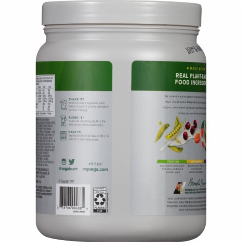 Vega One Organic Mocha Flavored All-in-One Shake Drink Mix Perspective: back