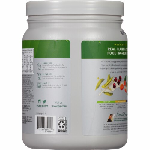 Vega One Berry All-in-One Organic Shake Drink Mix Perspective: back