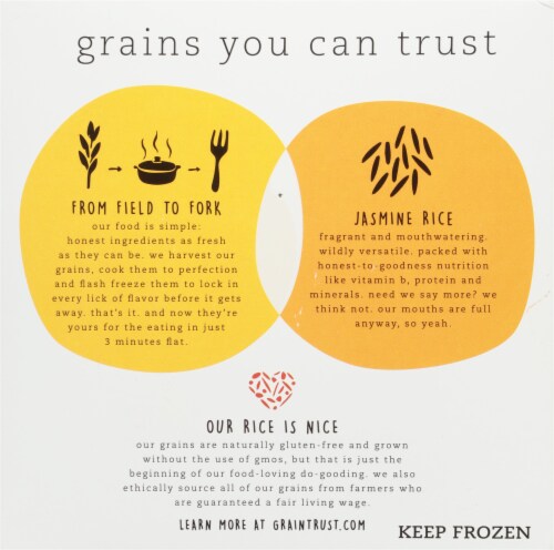 Grain Trust™ Steamed Jasmine Rice Perspective: back