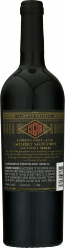 Cosentino Winery Cigar Bourbon Barrel Aged Cabernet Sauvignon Red Wine Perspective: back
