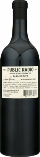 Grounded Wine Co. Public Radio Red Blend Red Wine Perspective: back