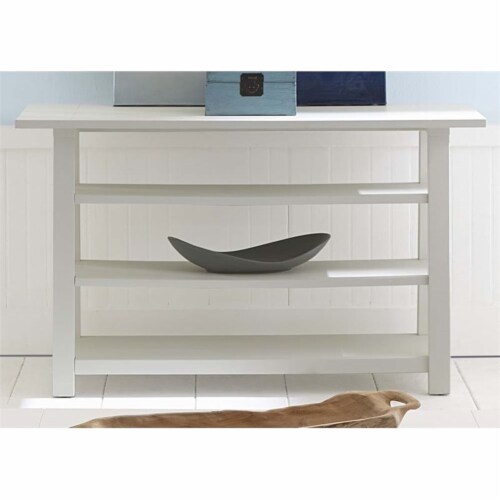 Summer House White Sofa Table Perspective: back