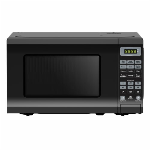 0.7 cu. ft. Small Countertop Microwave in Black