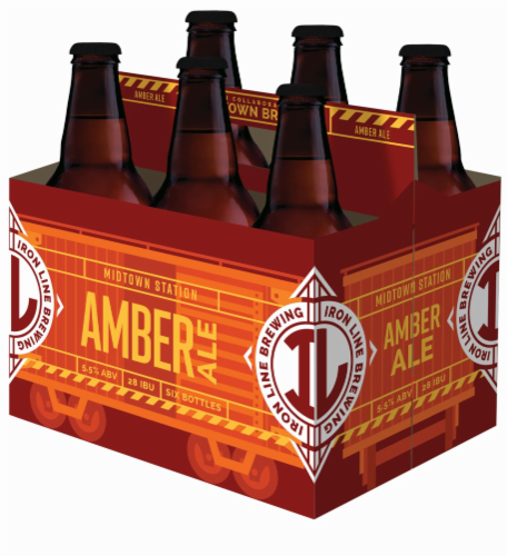 Iron Line Midtown Station Amber Ale Perspective: back