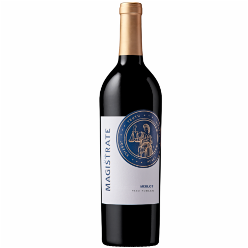 Magistrate Merlot Red Wine Perspective: back