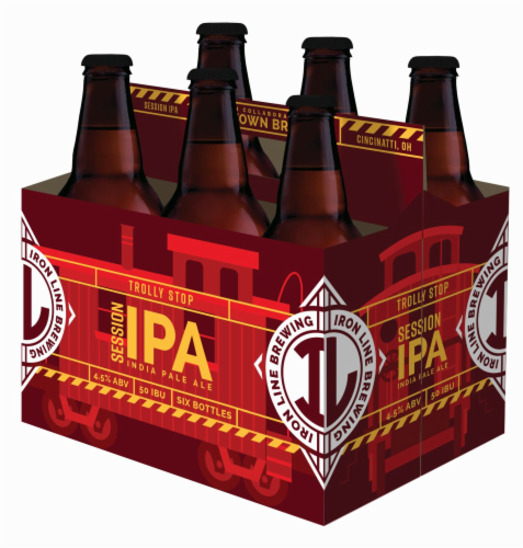 Iron Line Trolley Stop Session IPA Perspective: back