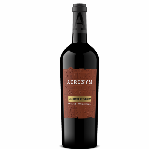 Acronym Smooth Cabernet Sauvignon Red California Wine Perspective: back