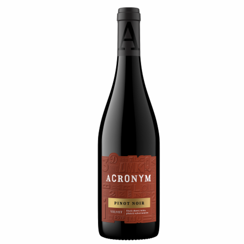Acronym VELVET Pinot Noir Red California Wine Perspective: back