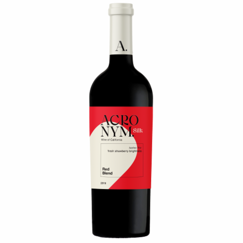 Acronym Silk Shadow Red Blend Wine Perspective: back