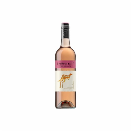 Yellow Tail Pink Moscato Australia Rose Wine Perspective: back