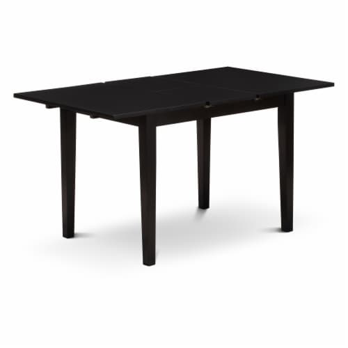 DLNO5-OAK-W 5 Pc small Kitchen Table set-round Table and 4 Dining Chairs. Perspective: back