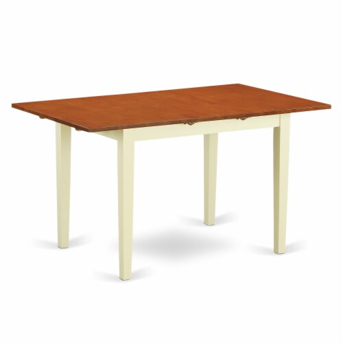 DOVE5-WHI-W 5 Pc Dinette set for 4-Dining Table and 4 Kitchen Dining Chairs Perspective: back