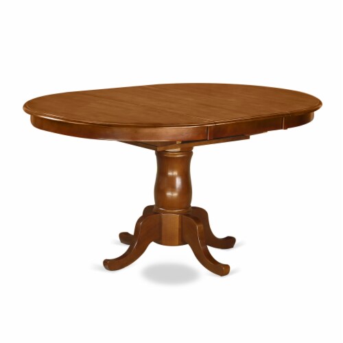 LYBO7-CAP-LC 7 PC Dining set for 6-Dining Table with Leaf and 6 Dining Chairs Perspective: back
