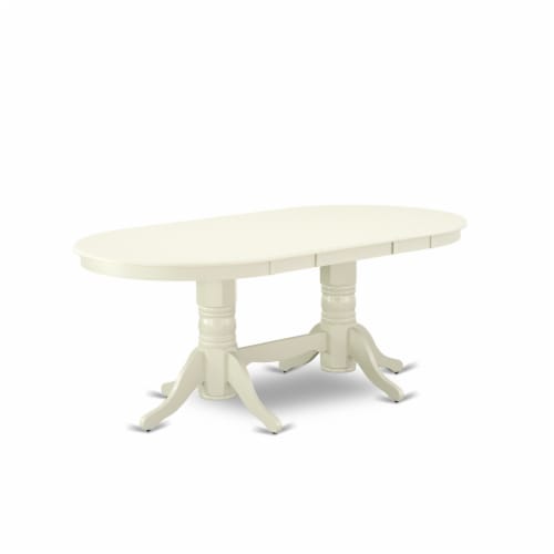 PLAV5-BCH-W 5 PC Dining room set-Dining Table with 4 Dining Chairs Perspective: back