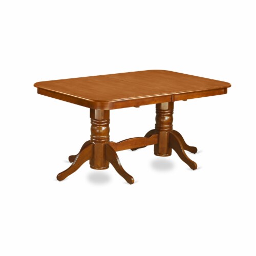 CABO5C-LWH-W 5 Piece dining table set for 6-Table and 2 Chairs and 2 Benches Perspective: back
