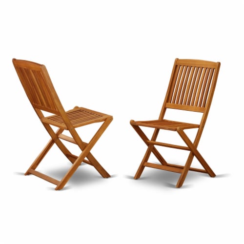 BSCM72CANA This 7 Piece Acacia Hardwood Patio area Dining Set Perspective: back