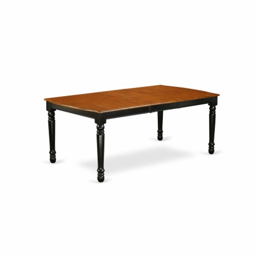 5Pc  42/60   table With 18 In Self Storing & Four Parson Chair ,Color Eggnog Perspective: back