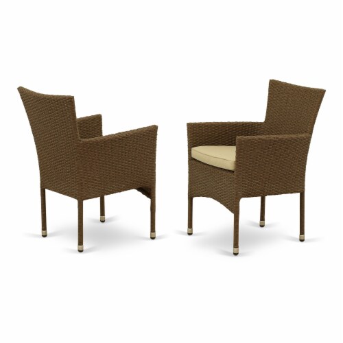 OSBK7-02A 7Pc Outdoor-Furniture Brown Wicker Dining Set Perspective: back