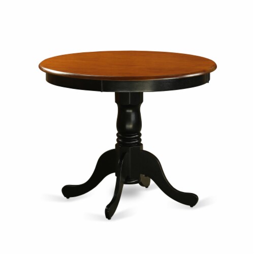 AMS024-112 Bar Stool- Backless Stool with Round Shape - Brown Roast PU leather Perspective: back