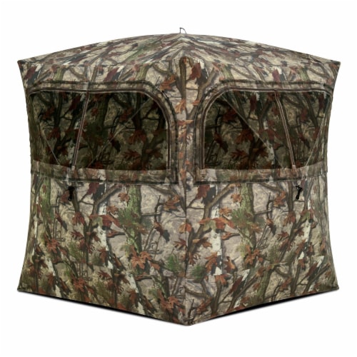 Barronett Grounder 350 Bloodtrail Camo Pop Up Ground Hunting Blind (2 Pack) Perspective: back