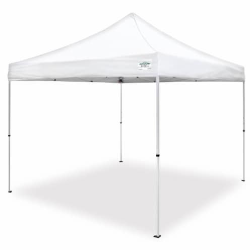 Caravan Canopy Pro 2 10 x 10 Foot Straight Leg Instant Canopy, White (3 Pack) Perspective: back
