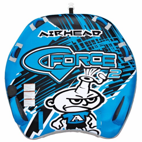 Airhead G Force 2 Inflatable Double Rider Inflatable Towable Tube Blue 2 Pack 1 Unit Qfc