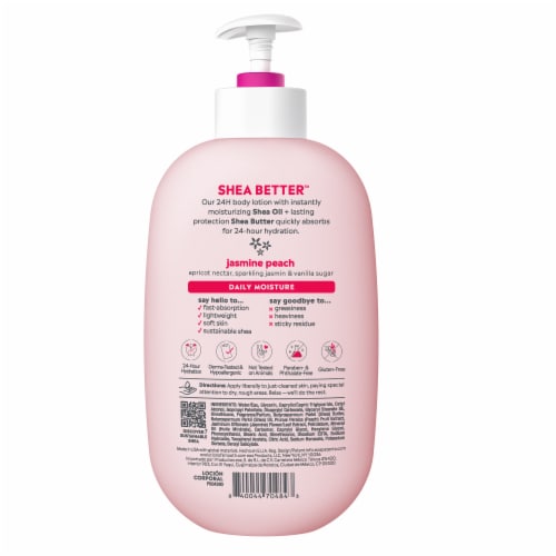 EOS Shea Better™  Body Lotion Jasmine Peach 24H Moisture Perspective: back