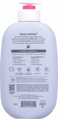 EOS Shea Better Vanilla Cashmere Body Lotion Perspective: back