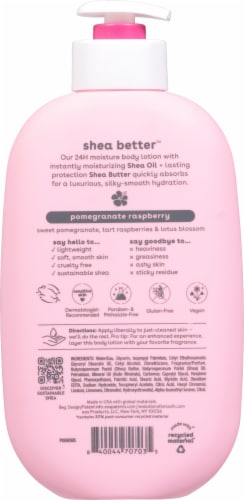 EOS Shea Butter™ Body Lotion Pomegranate Raspberry 24H Moisture Perspective: back