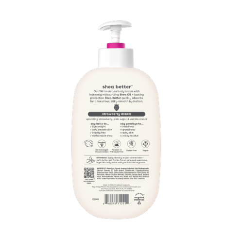 EOS Strawberry Dream Body Lotion Perspective: back
