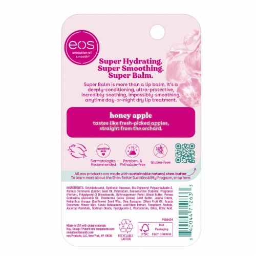 EOS® SuperBalm Moisture Honey Apple Lip Balm Perspective: back