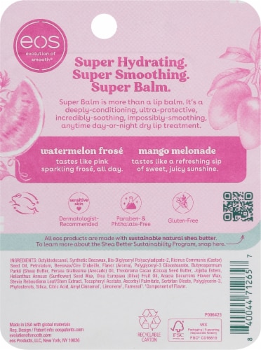 eos® Super Balm Watermelon Frose/Mango Melonade Perspective: back