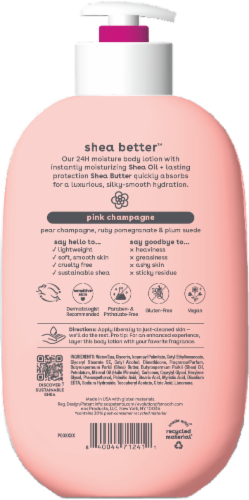EOS Pink Champagne Body Lotion Perspective: back