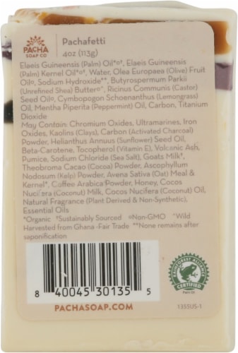 Pacha Soap Co. Pachafetti Bar Soap Perspective: back