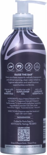 Pacha Soap Co. French Lavender Liquid Hand Soap Perspective: back