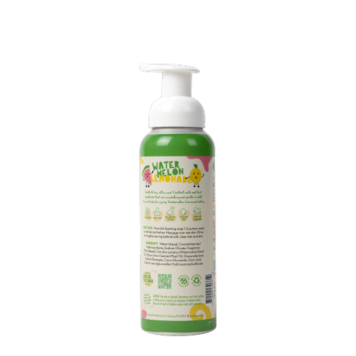 Pacha Soap Co. Kids Watermelon Lemonade 2-in-1 Foaming Shampoo & Body Wash Perspective: back