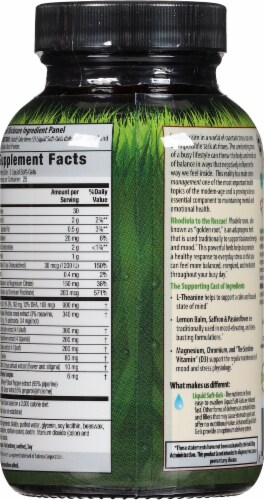 Irwin Naturals® Rhodiola-Plus™ Liquid Soft-Gels Perspective: back