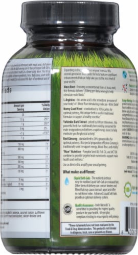 Irwin Naturals® Next-Level Steel-Libido® X2 Soft Gels Perspective: back