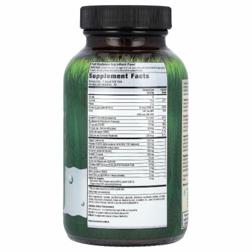 Irwin Naturals Testosterone UP for Men 60+ - 60 Liquid Softgels Perspective: back