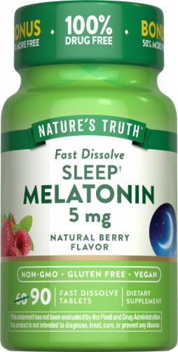 Nature's Truth Melatonin 5 mg Perspective: back