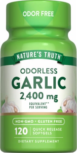 Nature's Truth High Strength Odorless Garlic 2,400 mg Perspective: back