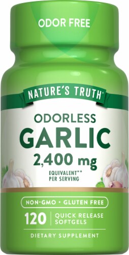 Nature's Truth High Strength Odorless Garlic 2,400 mg Perspective: back